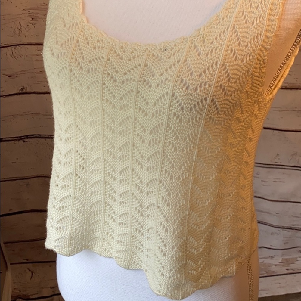 COTTON ON Crochet Cream Small Crop Top - Picture 3 of 13
